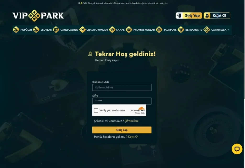 Vippark Giriş Yap